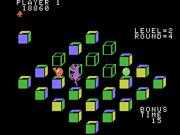 Q*bert's Qubes screenshot 6 for Colecovision